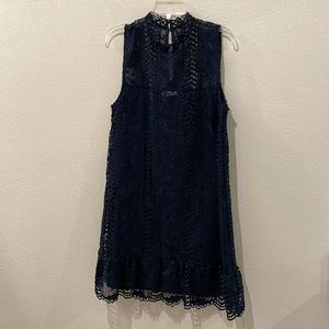 Navy BB Dakota Lace Dress